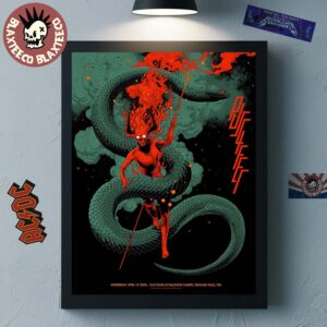 Puscifer Niagara Falls Ontario Canada 2026 Gig Poster At OLG Stage At Fallsview Casino On April 15 2026 Home Decor Poster Canvas