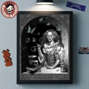 Queens Of The Stone Age Rancho Mirage California 2026 Gig Poster At The Show At Agua Caliente On April 25 2026 Home Decor Poster Canvas