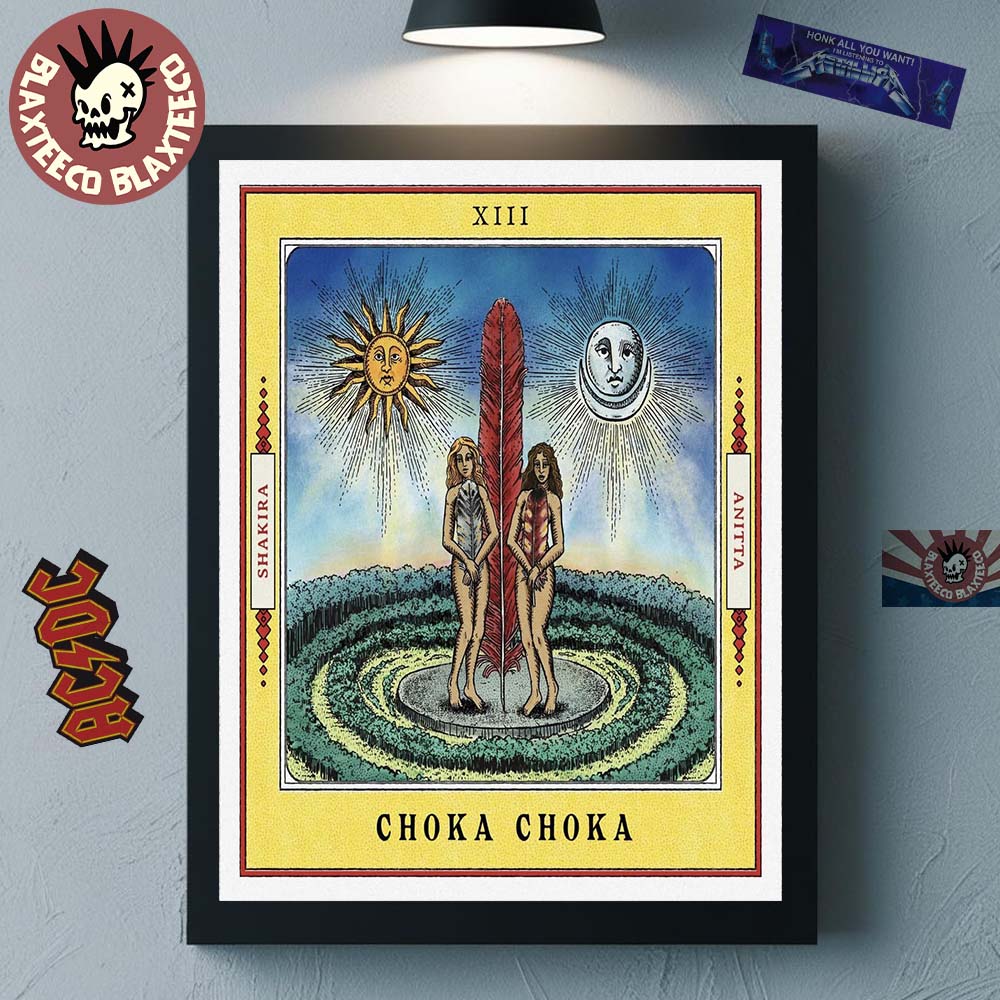 Shakira X Anitta Choka Choka Collab Tarot Card Style Art Home Decor Poster Canvas Shakira X Anitta Choka Choka Collab Tarot Card Style Art Home Decor Poster Canvas