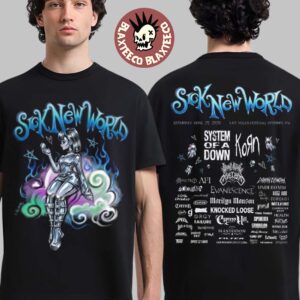 Sick New World 2026 Las Vegas Festival Merch On April 25 2026 Full Lineup Chrome Girl T-Shirt