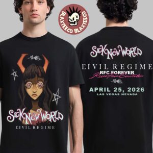 Sick New World 2026 Las Vegas Festival X Civil Regime Merch On April 25 2026 The Devil Girl Face T-Shirt