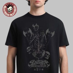 Slaughter To Prevail X Blackcraft Cult Los Angeles 2026 Pop Up Shop Merch Skeleton With Axe T-Shirt
