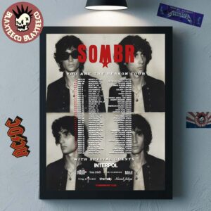 Sombr You Are The Reason Tour 2026 North America Schedule Dates Home Decor Poster Canvas