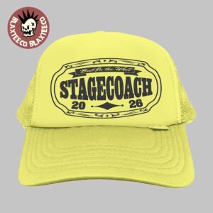 Stagecoach 2026 Festival Merch In Indio California April 24-26 Hi Vis Neon Yellow Trucker Hat
