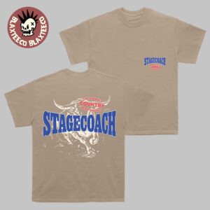 Stagecoach 2026 Festival Merch In Indio California By The Horns Sand T-Shirt