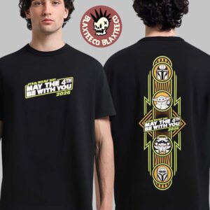 Star Wars May The 4th Be With You Star Wars Day 2026 The Mandalorian and Grogu Character Laden T-Shirt