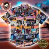Star Wars RSVLTS 3D Darth Vader Helmet Pattern Button Short Sleeve Hawaiian Shirt