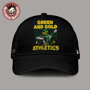 Star Wars X MLB 2026 Star Wars Day Green And Gold Oakland Athletics Dark Side Boba Fett Cap Hat Snapback