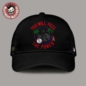 Star Wars X MLB 2026 Star Wars Day Los Angeles Angels Dark Side Darth Vader You Will Feel The Power Cap Hat Snapback