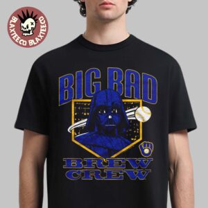 Star Wars X MLB 2026 Star Wars Day Milwaukee Brewers Dark Side Darth Vader Big Bad Brew Crew T-Shirt