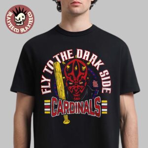 Star Wars X MLB 2026 Star Wars Day St. Louis Cardinals Dark Side Darth Maul Fly To The Dark Side T-Shirt