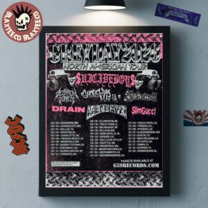 Suicide Boys Grey Day 2026 North America Tour Lineup With Schedule Dates Decor Poster Canvas