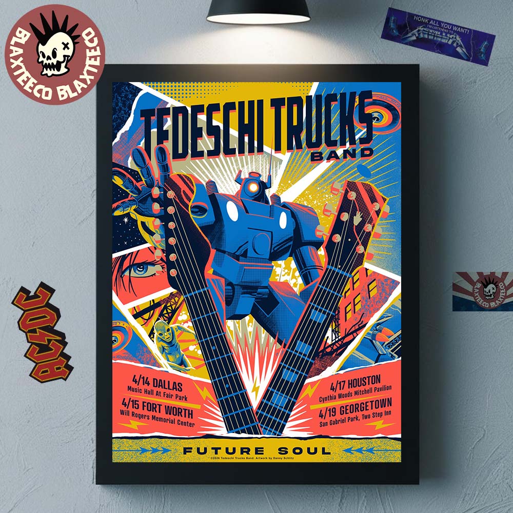 Tedeschi Trucks Band Texas Future Soul 2026 Week Shows Poster In Dallas Fort Worth Houston And Georgetown From April 14 To 19 2026 Poster Canvas Tedeschi Trucks Band Texas Future Soul 2026 Week Shows Poster In Dallas Fort Worth Houston And Georgetown From April 14 To 19 2026 Poster Canvas