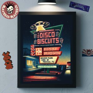 The Disco Biscuits Heuser Park King Of Prussia PA 2026 Evnet Poster On July 25 And 26 2026 Home Decor Poster Canvas
