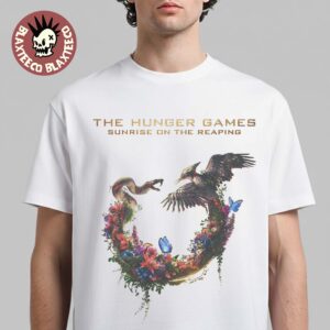 The Hunger Games Sunrise On The Reaping Logo Snake And Bird T-Shirt