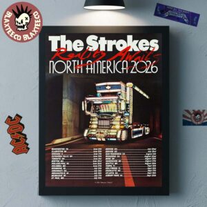 The Strokes Reality Awaits North America 2026 Tour Schedule Dates Home Decor Poster Canvas