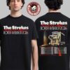 The Strokes Reality Awaits Europe 2026 Tour Schedule Dates Two Sided T-Shirt The Strokes Reality Awaits Europe 2026 Tour Schedule Dates Two Sided T-Shirt