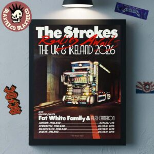 The Strokes Reality Awaits The UK And Ireland 2026 Tour Schedule Dates Home Decor Poster Canvas
