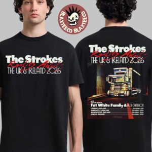 The Strokes Reality Awaits The UK And Ireland 2026 Tour Schedule Dates Two Sided T-Shirt