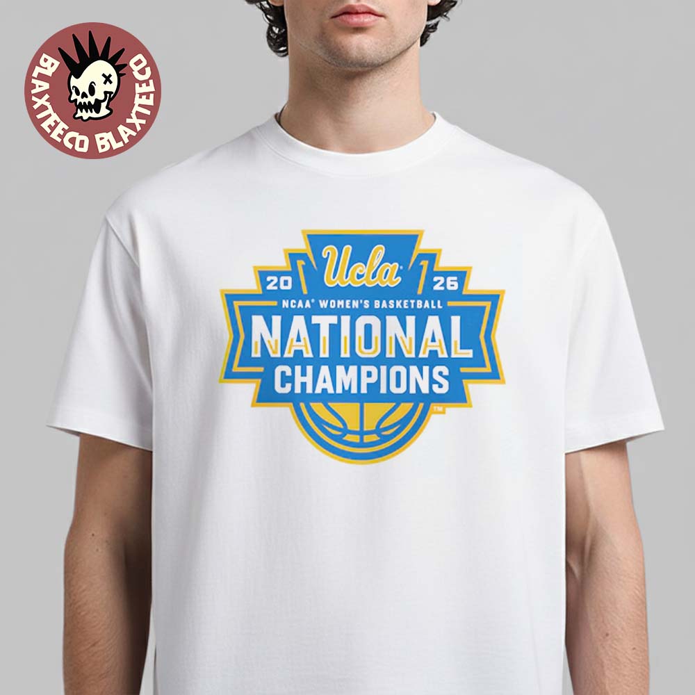 UCLA Bruins 2026 NCAA Women's Basketball National Champions Fast Lock Logo White T-Shirt UCLA Bruins 2026 NCAA Women's Basketball National Champions Fast Lock Logo White T-Shirt