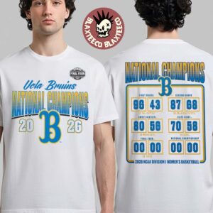 UCLA Bruins Women’s Basketball 2026 NCAA National Champions Schedule Bracket T-Shirt