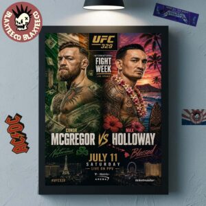 UFC 329 Conor McGregor Vs Max Holloway Notorious Vs Blessed Front Runner Main Event On July 11 2026 Home Decor Poster Canvas