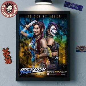 WWE Backlash Tampa 2026 Iyo Sky Vs Asuka Match Card Home Decor Poster Canvas