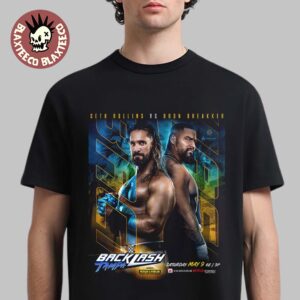 WWE Backlash Tampa 2026 Seth Rollins Vs Bron Breakker Match Card T-Shirt