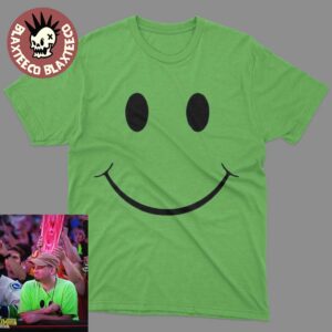 WWE Green Shirt Guy Smiley Face T-Shirt