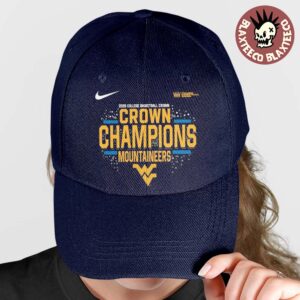 West Virginia Mountaineers Men’s Basketball 2026 College Basketball Crown Champions Nike Locker Room Navy Hat