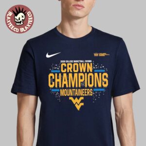 West Virginia Mountaineers Men’s Basketball 2026 College Basketball Crown Champions Nike Locker Room Navy T-Shirt