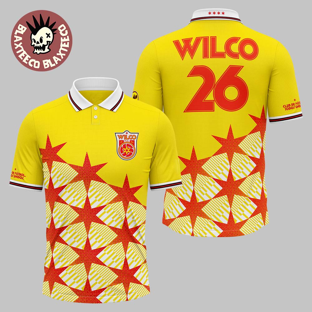 Wilco X World Cup 2026 Football Kit Yellow Jersey Polo Shirt Wilco X World Cup 2026 Football Kit Yellow Jersey Polo Shirt