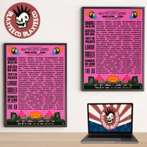 ACL Fest 2026 Austin City Limits Festival Full Lineup Poster In Austin Texas Zilker Park From October 2 To 4 And  9 To 11 2026 Poster Canvas