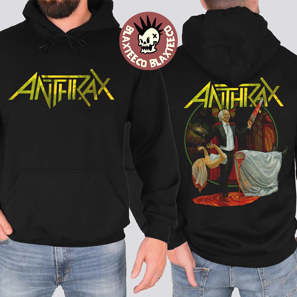 Anthrax Cursum Perficio Album Cover Two Sided Hoodie Anthrax Cursum Perficio Album Cover Two Sided Hoodie