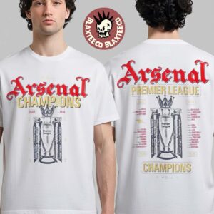 Arsenal 2026 Premier League Champions Trophy Crew T-Shirt