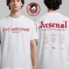 Arsenal Champions Squad 2026 Premier League Champions Two Sided T-Shirt