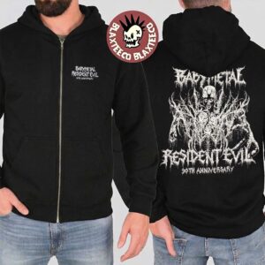 Babymetal x Resident Evil 30th Anniversary Merch Metal Outbreak Zip Up Hoodie