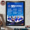 Baltimore Ravens NFL 2026 Season Schedule All Kickoffs Home Decor Poster Canvas