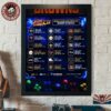 Cincinnati Bengals NFL 2026 Season Schedule All Kickoffs Home Decor Poster Canvas