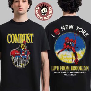 Combust Live From Brooklyn New York 2026 Event Tee At Music Hall Of Williamsburg On May 15 2026 Billy Joel And Iron Maiden Inspired T-Shirt