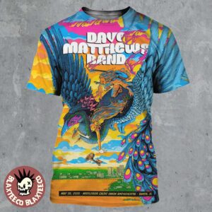 Dave Matthews Band Tampa Florida 2026 Event Poster At MidFlorida Credit Union Amphitheatre On May 26 2026 All Over Print Shirt