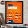 Detroit Lions NFL 2026 Schedule All Kickoffs Home Decor Poster Canvas
