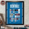 Green Bay Packers NFL 2026 Season Schedule All Kickoffs Home Decor Poster Canvas