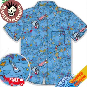 Disney Aladdin Friend Like Me D23 Exclusive Hawaiian Shirt