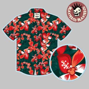 Disney RSVLTS Mickey Floral City Jolly Holiday D23 Exclusive Hawaiian Shirt
