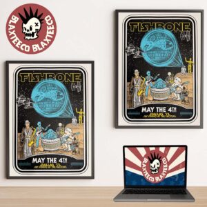 Fishbone Dallas Texas 2026 Gig Poster At The Studio At The Factory On May 4 2026 Star Wars Day Theme May The 4th Be With You Poster Canvas