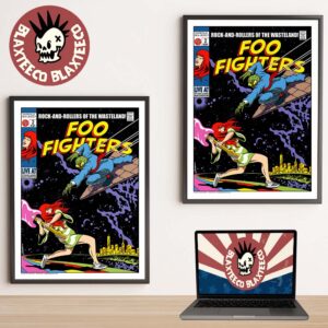 Foo Fighters Sayreville New Jersey 2026 Tour Poster Live At Starland Ballroom On May 2 2026 Rock And Rollers Of Wasteland Poster Canvas