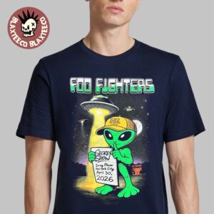 Foo Fighters Secret Show New York City 2026 Merch At Irving Plaza On April 30 2026 The Alien Navy T-Shirt