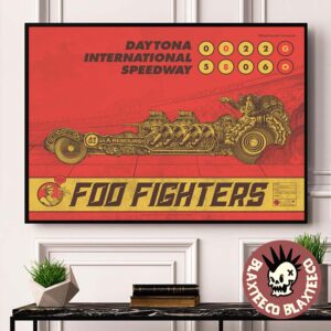Foo Fighters Welcome To Rockville 2026 Gig Poster Daytona International Speedway May 8 2026 Decor Poster Canvas