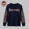 Godsmack The Rise Of Rock World Tour 2026 Merch Flame Guitar Long Sleeve Tee